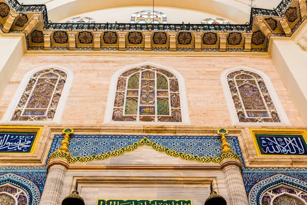 Εσωτερική Διακόσμηση Και Έργα Τέχνης Από Τζαμί Σουλεϊμάνιγιε Τοίχους Οροφή — Φωτογραφία Αρχείου