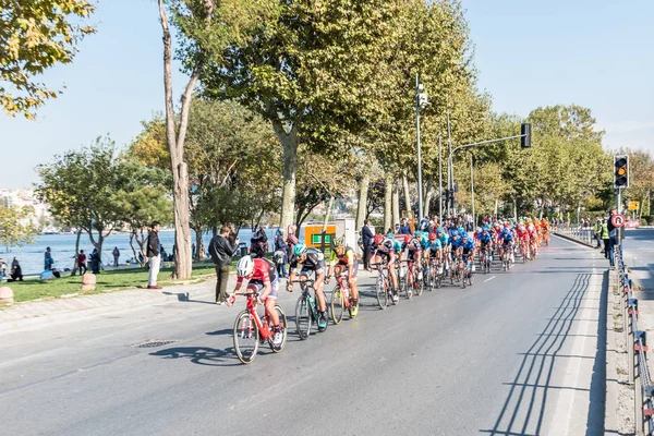 Cyklister Som Racing Istanbul Skede Presidential Cykling Tur Turkey Istanbul — Stockfoto