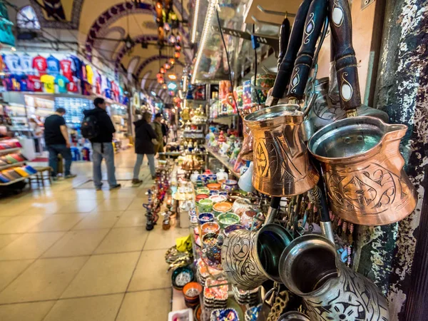 Turistas Identificados Visitando Comprando Gran Bazar Estambul Interior Del Gran —  Fotos de Stock