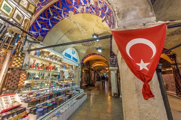 Turistas Identificados Visitando Comprando Gran Bazar Estambul Interior Del Gran —  Fotos de Stock