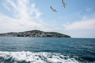 Istanbul, Türkiye'de Kinali adasının görünümü