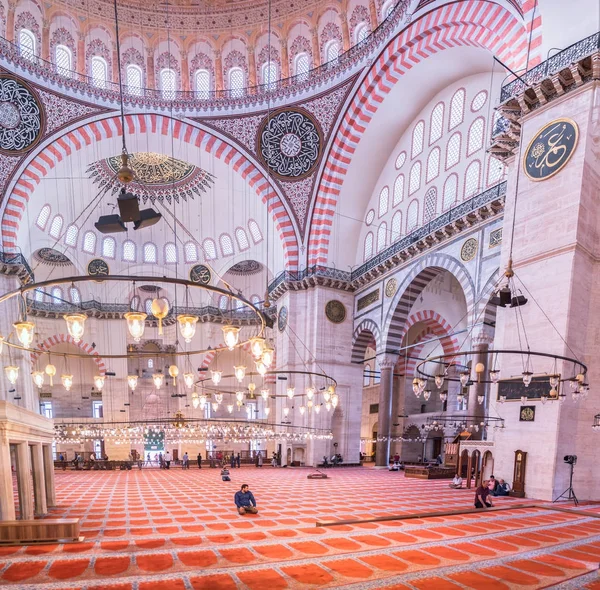 Moschea Suleymaniye, punto di riferimento popolare a Istanbul, Turchia — Foto Stock