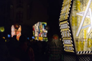 İsviçre Basel karnaval 2016. Basle geçit töreni