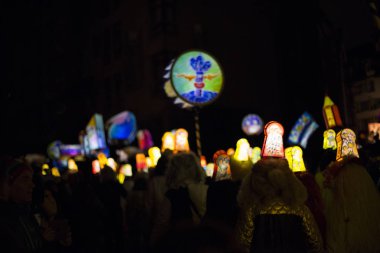 İsviçre Basel karnaval 2016. Basle geçit töreni