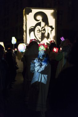 İsviçre Basel karnaval 2016. Basle geçit töreni