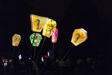 İsviçre Basel karnaval 2016. Basle geçit töreni