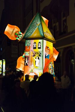 İsviçre Basel karnaval 2016. Basle geçit töreni