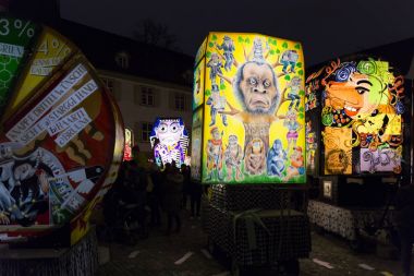İsviçre Basel karnaval 2016. Fener sergi