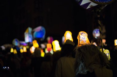 İsviçre Basel karnaval 2016. Basle geçit töreni