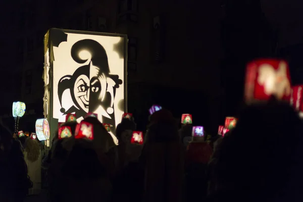 İsviçre Basel karnaval 2016. Basle geçit töreni