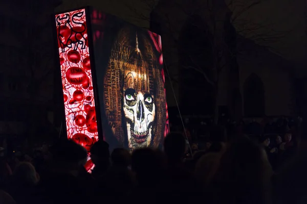 İsviçre Basel karnaval 2016. Basle geçit töreni