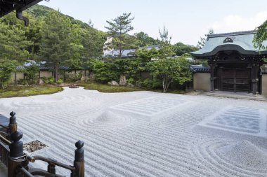 Kyoto Kodaiji temple zen garden clipart