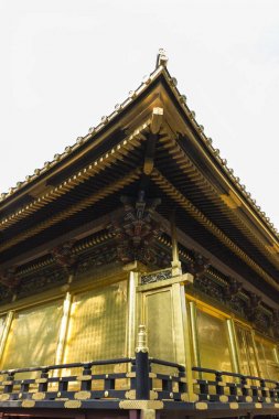 Tokyo Japonya altın Toshogu Tapınak, mimari detaylar