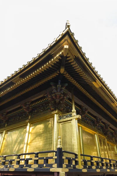 Detalles arquitectónicos del santuario de Toshogu de oro en Tokio Japón — Foto de Stock