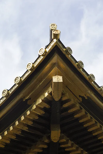Detalles arquitectónicos del santuario de Toshogu de oro en Tokio Japón — Foto de Stock