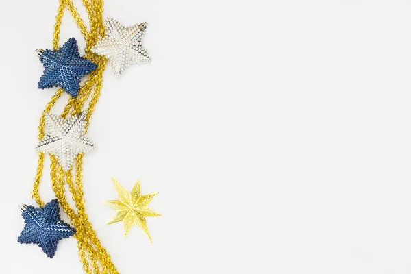 Zlatá hvězda Vánoční dekorace — Stock fotografie
