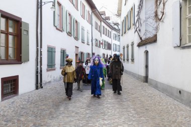 Basel karnaval 2018 grup katılımcıların