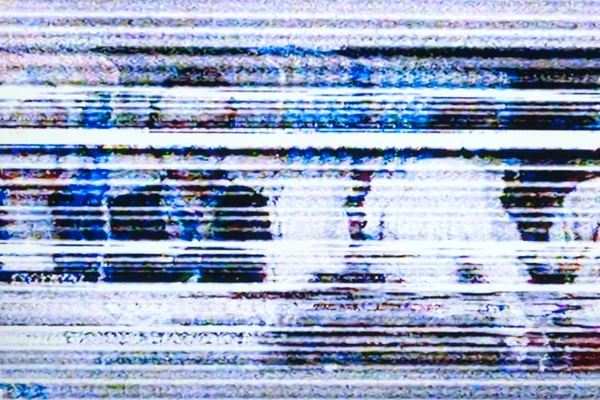 Farbfernseher ohne Signalhintergrund — Stockfoto