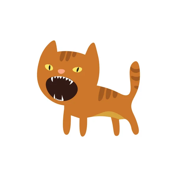 Premium Vector  Cute cat angry cartoon icon illustration.