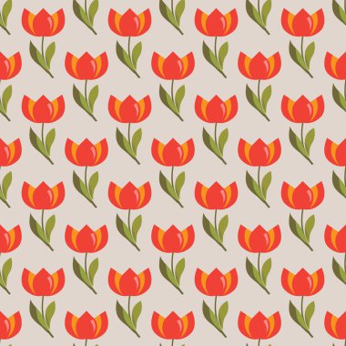 Lale çiçek Dikişsiz desen