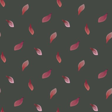 Siklamen çiçek yaprakları çiçek seamless modeli