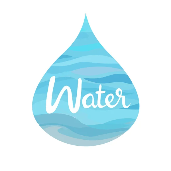 Wassersymbol der vier Elemente — Stockvektor