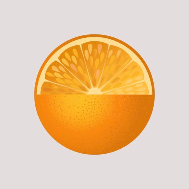 Portakal meyvesi izole