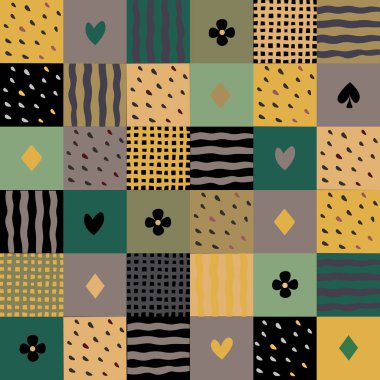 renkli patchwork seamless modeli