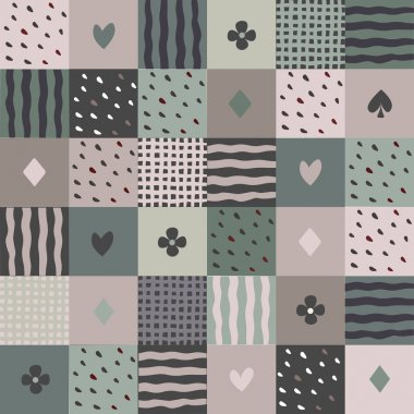 renkli patchwork seamless modeli
