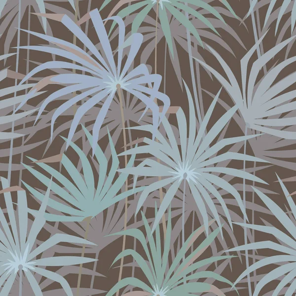 Tropikal palmiye Dikişsiz desen bırakır. Tropik orman fan yaprak arka plan