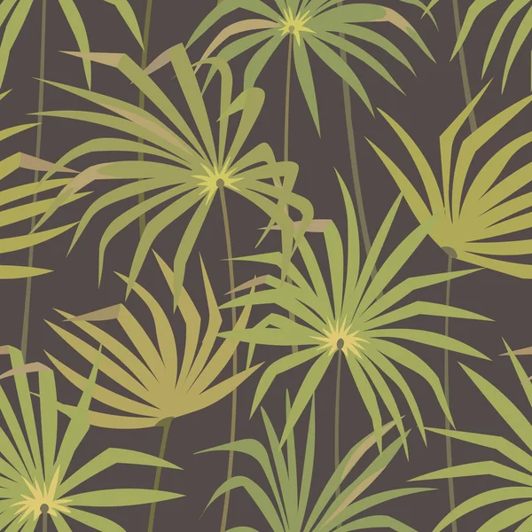 Tropikal palmiye Dikişsiz desen bırakır. Tropik orman fan yaprak arka plan