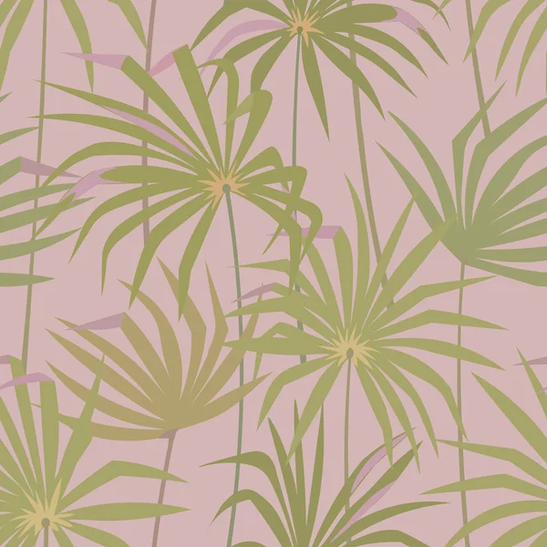 Tropikal palmiye Dikişsiz desen bırakır. Tropik orman fan yaprak arka plan