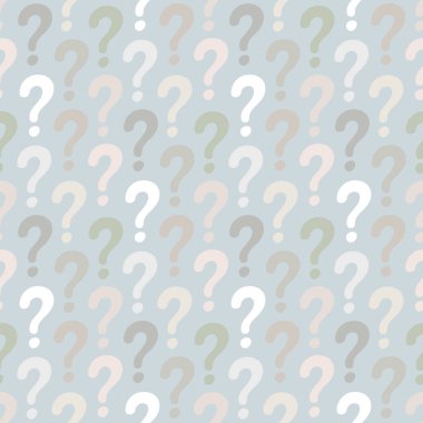 Soru işareti seamless modeli 