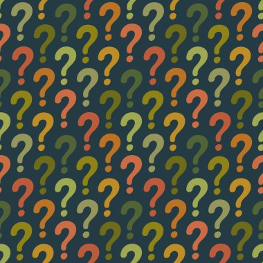 Soru işareti seamless modeli 