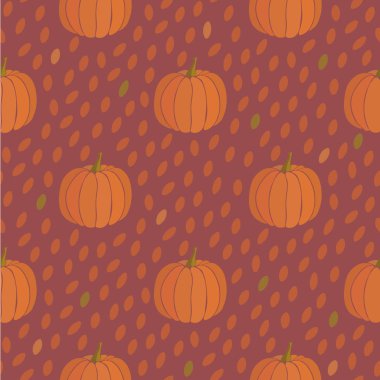Kabak seamless modeli. Şükran günü arka plan