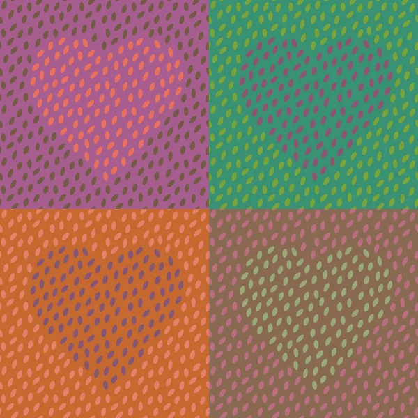 Sæt af farverige hjerte-form design. Happy Valentine lykønskningskort – Stock-vektor