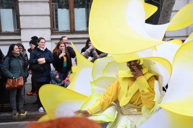 Londra, Birleşik Krallık, 25 Ocak 2020: Çin Yeni Yılı geleneksel Çin takviminde yeni yılın başlangıcını kutlayan Çin festivali..