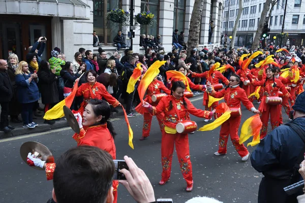 London Storbritannien Januari 2020 Kinesiska Nyåret Den Kinesiska Festivalen Som — Stockfoto