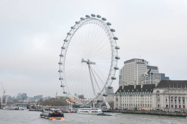 Londra, Birleşik Krallık, 24 Ocak 2020: Londra Göz Çarkı