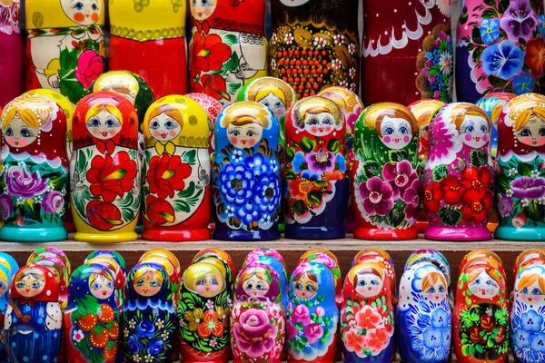 Londres Royaume Uni Janvier 2020 Poupée Matryoshka Sont Ensemble Poupées — Photo