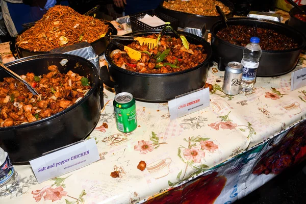 Indisches Essen Beim Street Food Festival Auf Dem Camden Markt — Stockfoto