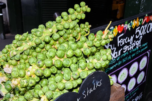 The Brussels sprouts stalk is edible, but requires longer cooking to generate favorable flavor and texture. The stalk provides a source of post-harvest nutrients for the sprouts