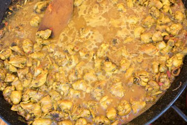 Deniz mahsulleri Hint yemeği büyük tavalar, sokak yemekleri festivali hazırladı. Meksika Fiesta Ulusal Yemek Günü spesiyali. Canlı yemek istasyonu. Taze Yemek Büfesi Yemek Yemeği Paylaşım Partisi Konsepti