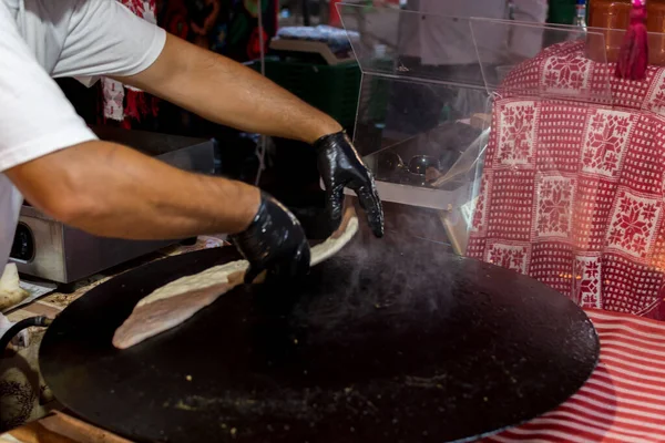 Preparación Tradicional Siria Turca Rusa Delicia Llamada Suberek Cocina Vivo — Foto de Stock