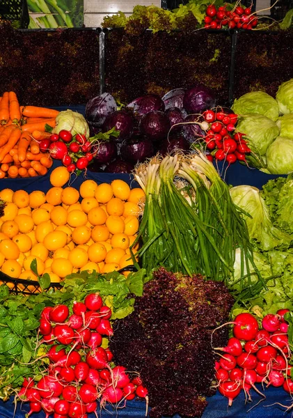 Buah Segar Dan Organik Pasar Petani Biologi Dan Organik Negara — Stok Foto