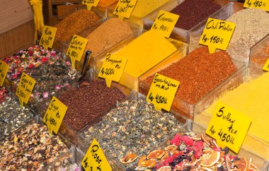 Mısır Çarşısı. İstanbul, Türkiye 'deki Baharat Pazarı kentin en büyük pazarlarından biri.