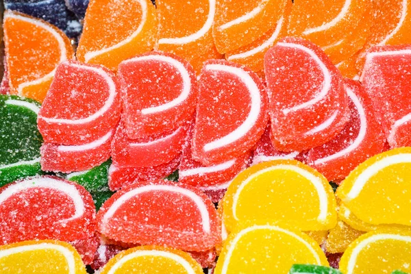 Sugar Sprinkled Candies Jelly Marmalade Sweet Candy Sugar Tasty Color — Stock Photo, Image