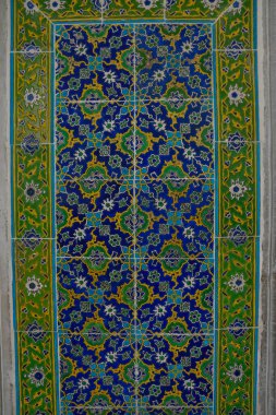 Çiçek süsleme deseni. Geleneksel Arapça kusursuz süs. Vektör. Geçmişi. İznik