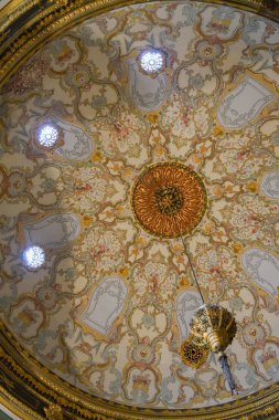 Çiçek süsleme deseni. Geleneksel Arapça kusursuz süs. Vektör. Geçmişi. İznik