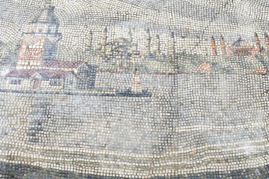 Türk renk desenli mozaik, caminin grafiksiz deseni